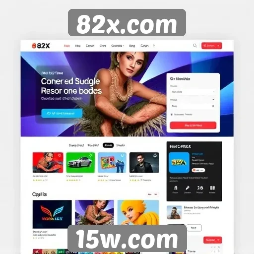 Análise da interface do usuário do site 82x.com